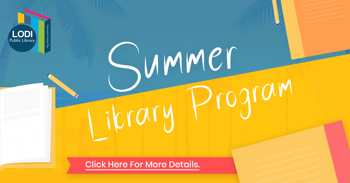 summer library program promotional  slider