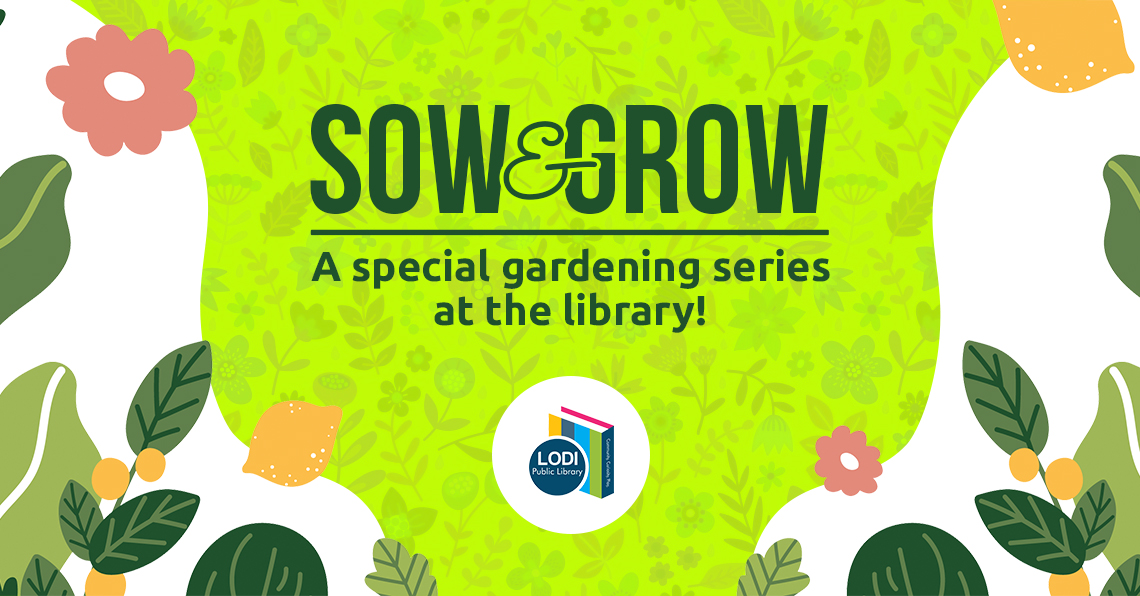 promotional slider for the Sow & Grow gardening series